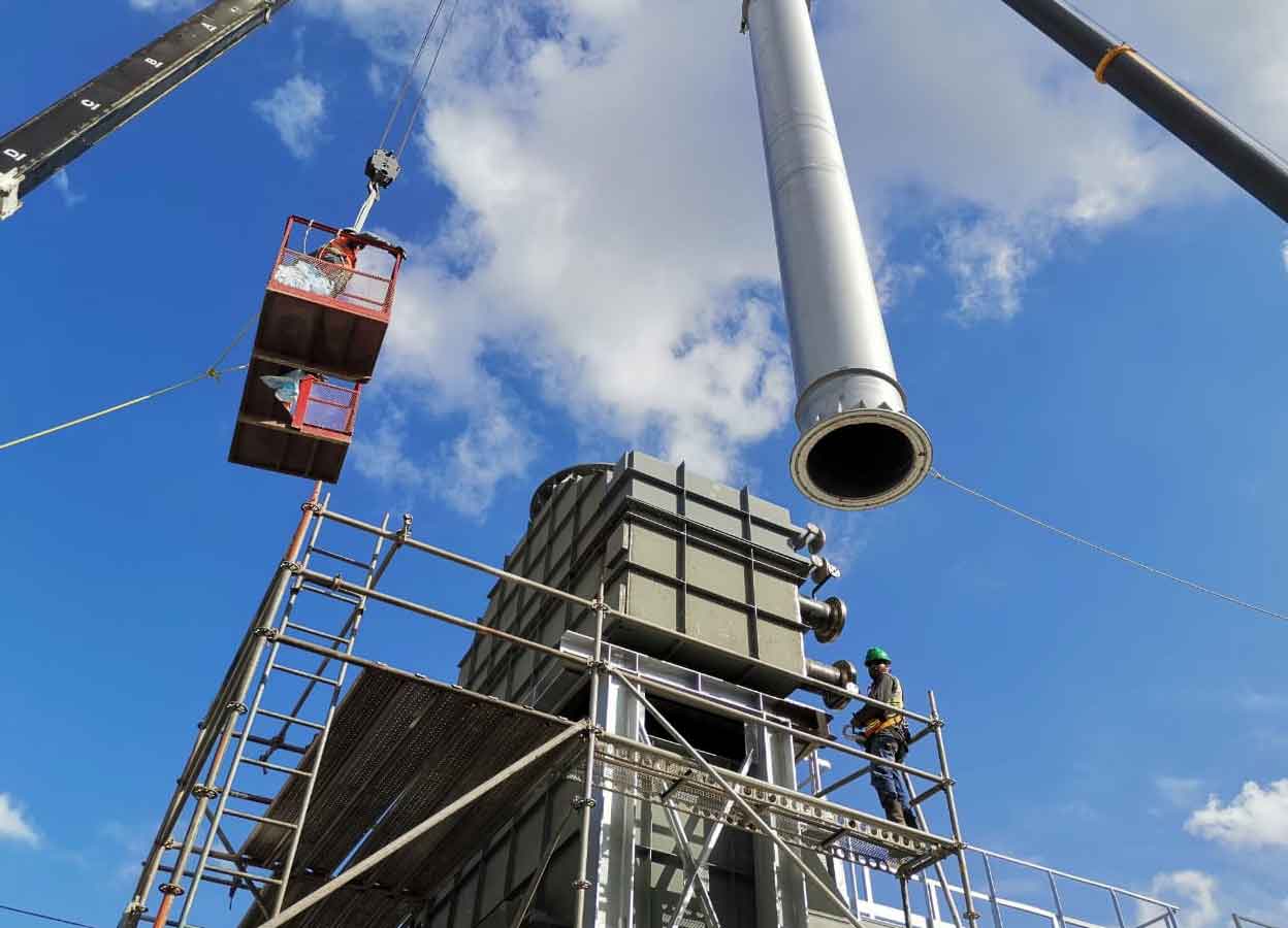 Fiaindustrial fabricaciones industriales Angeles de chimeneas en Tula  Hidalgo